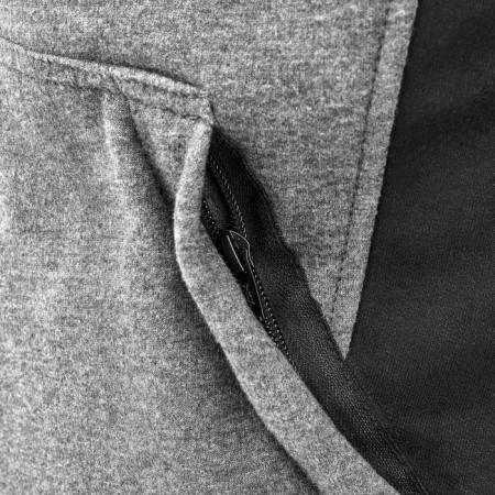 Textile sweatshirt with a hood Moteq perk, male, size XL, gray, black-4