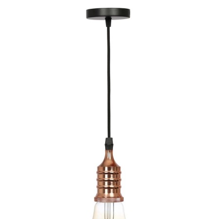Lamp E27, wire 1 m, color pink gold-4