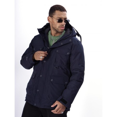 Ski jacket men's, size 52, the color is dark blue-26