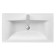 Marble shell Aquaton Iris, 80 cm, white color