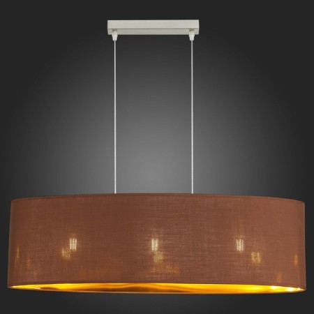 Suspended EVOLUCE lamp. Sle300583-03. Brescia. 3x40 watts, E27, 75x22x22 cm, Nickel color-2