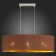 Suspended EVOLUCE lamp. Sle300583-03. Brescia. 3x40 watts, E27, 75x22x22 cm, Nickel color