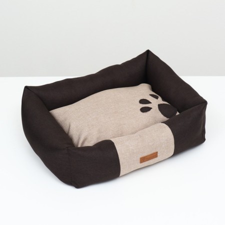 A bed with a removable pillow "Paw", Rogozhka, 45 x 36.5 x 15 cm