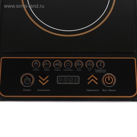 Electric tile Luazon LIP-001, induction, 1 burner, 2100 watts, black-7