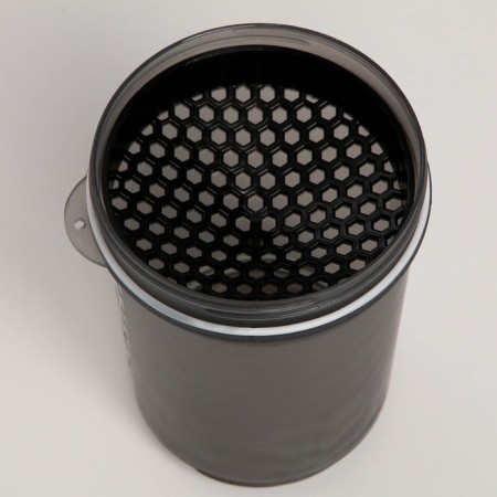 Sports shaker with a bowl for protein, black, 500 ml-3