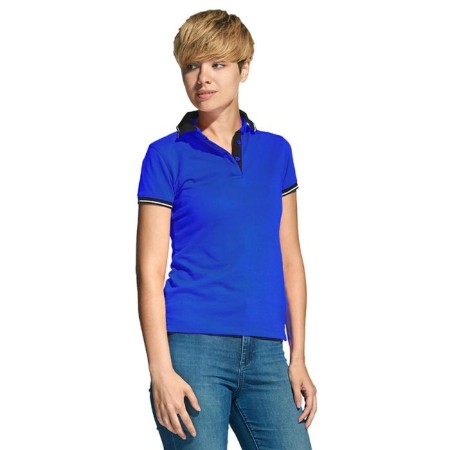 Female shirt, size 42, blue/black color