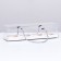 Confectionery packaging for cupcakes, white, 29.5 x 7.8 x 7.8 cm