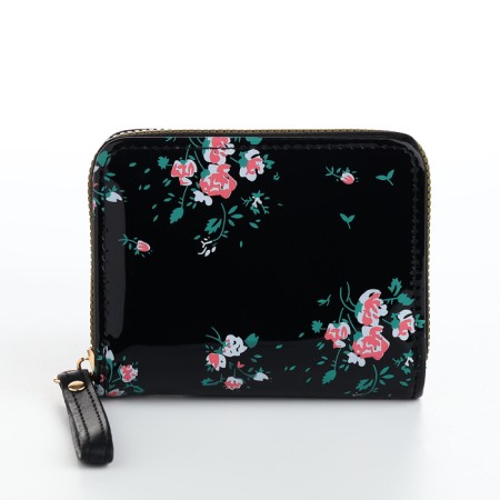 Women's wallet with lightning, black color-1