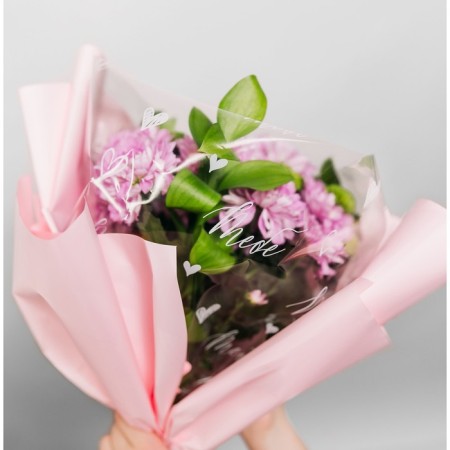 Flower Flower Flower Packing Glossy "You", White, 1 x 5.2 m, 200 g-5