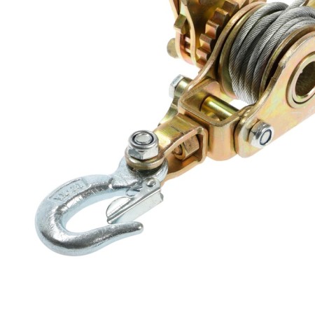 The winch is a lever tundra, a ratchet mechanism with a switch, reverse, traction 2 tons, cable 2 meters-7