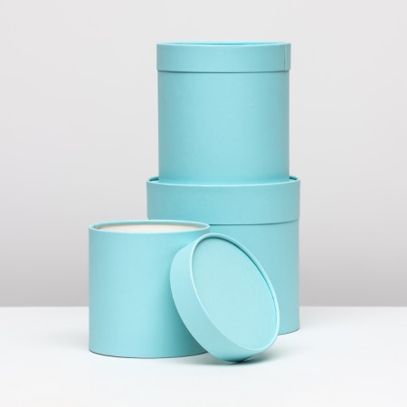 A set of boxes 3 in 1 without a window, aquamarine 21 x 21 - 16 x 16 cm-1