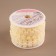 Pearls on threads, flat, 10 mm, 9 ± 1 m, milk color