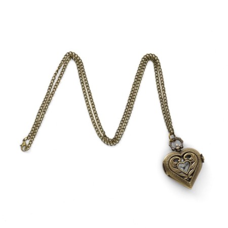 Pocket clock "Heart", quartz, D dial-1.5 cm-3