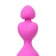 Anal chain, silicone, pink, 18.5 cm, D 3.1 cm