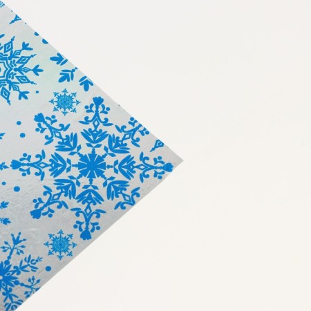 Film packaging holography "Snowflakes with a pattern", 100 x 70 cm, New Year-2