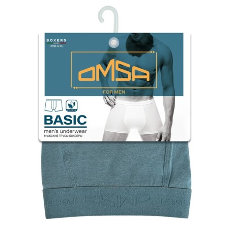 Men's Boxers Omsa 3234, size 50, Cadet Blu color-2