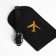 Passport cover, luggage tag, black color