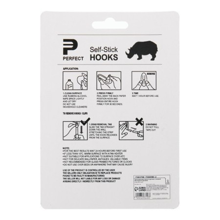 Hooks self -adhesive, round, with a system of universal removal, set, chrome, 7 x 4 cm, 2 pcs.-3