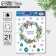 Interior sticker with the luminous layer "New Year's Wreath", 21 x 29.7 x 0.1 cm, New Year