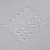 Rhinestones self -adhesive figured "Assorted", 120 pcs on the sheet, silver color