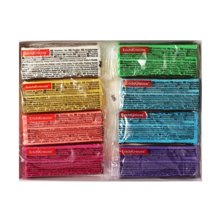 Plasticine 8 colors, 144 g, Erichkrause "Jolly Friends Pastel", with a stack, in cardboard packaging-2