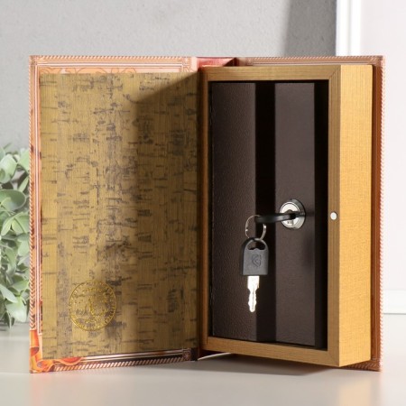 Safe Brush Tree to the leatherette "Dream, live and travel" 21x13x5 cm-1