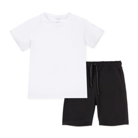 Set for a boy: T -shirt, shorts and bag, height 110 cm