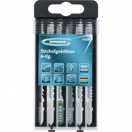 Set of paintings GROSS 78290, for an electrician, on wood, 6pcs., Profi, plastic case