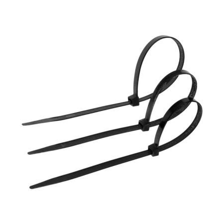 Clot of nylon tundra Krep for screed, 7.6x300 mm, black, in packaging 100 pcs.