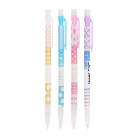 Mechanical pencil 0.5mm hull mix assorted, barcode on a thing, in a package-4