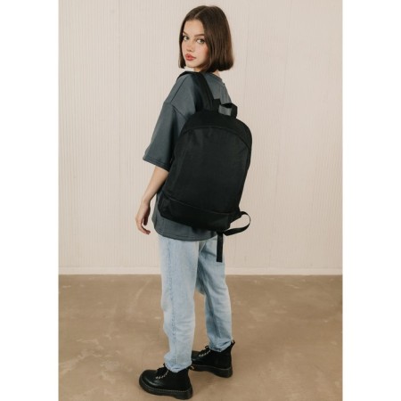 School textile school 46x30x10 cm, vertical pocket, black color-8