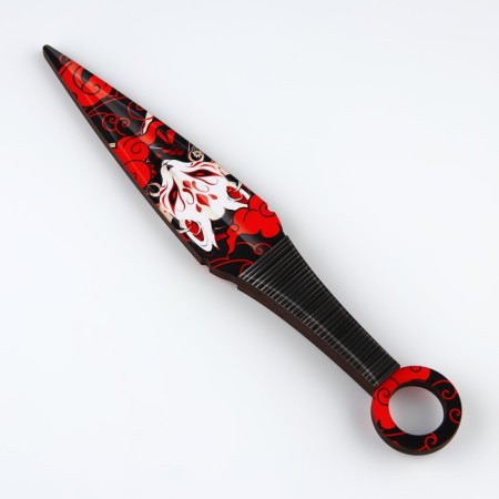Souvenir wooden Kunai Knight "Green Keristal", 26 cm-4
