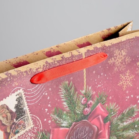 Craft vertical package “New Year's package from Grandfather Frost”, l 31 x 40 x 9 cm, new year-4
