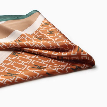 Women's scarf minku 70*70 cm, brown-1