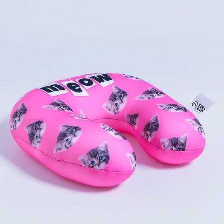 Children's pillow for traveling anti -stress "Cat Meow"-2