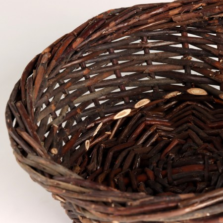 Kashpo wicker, d23xh9cm, brown, willow-1