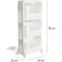 Supra RS-F095401, 96x40x26 cm, 3-tier, white floor
