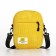 Youth bag with zipper, yellow color