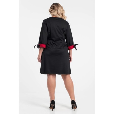 Female dress, size 54, black color-10