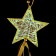 New Year's suspension with the light "Zvezda" 12 × 67 cm, gold