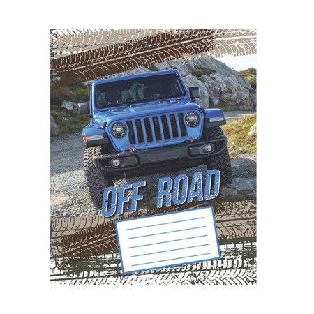 Notebook of 12 sheets in the "SUV" line, cover coated paper, VD-LK, block No. 2 (gray sheets), mix-4