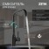 Kitchen mixer Zein ZF-012, with high pounds, cartridge ceramics 40 mm, brass, black