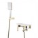 LEMARK MISTA LM6414WG bath mixer, single -leaf, pour 180 mm, watering can, white/gold