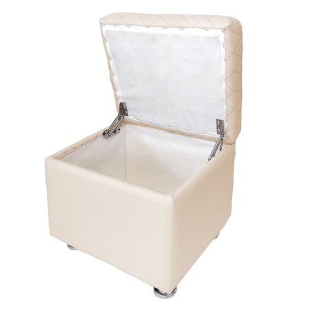 Puff with Vega lid, 430x480x430, beige-2