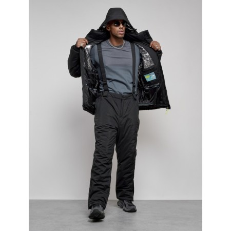 Male winter ski costume, size 56, black color-19
