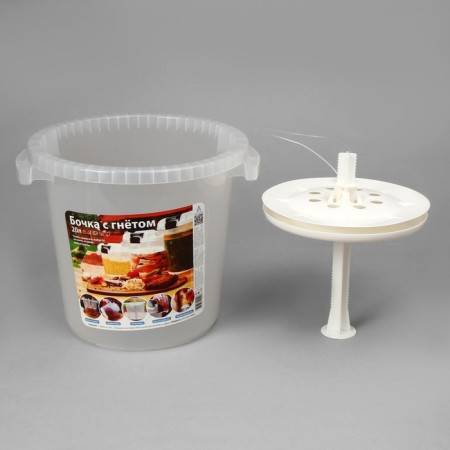 Food barrel, 20 liters, with a sealed lid, with oppression, "for pickles"-9