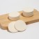 Makeup sponge, set - 12 pcs, d = 5.3 cm, white color