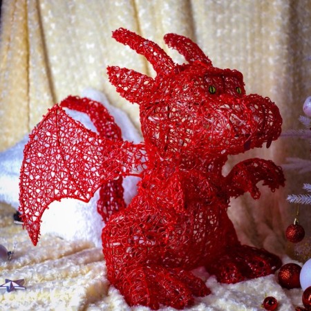 LED figure "Dragon", 66 × 55 × 70 cm, 20 watts, 220 B-4