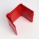 Women's wallet on magnet, red color