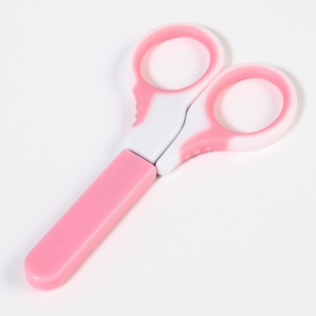 Baby scissors are safe, manicure, with a cover, from 0 months, MIX colors